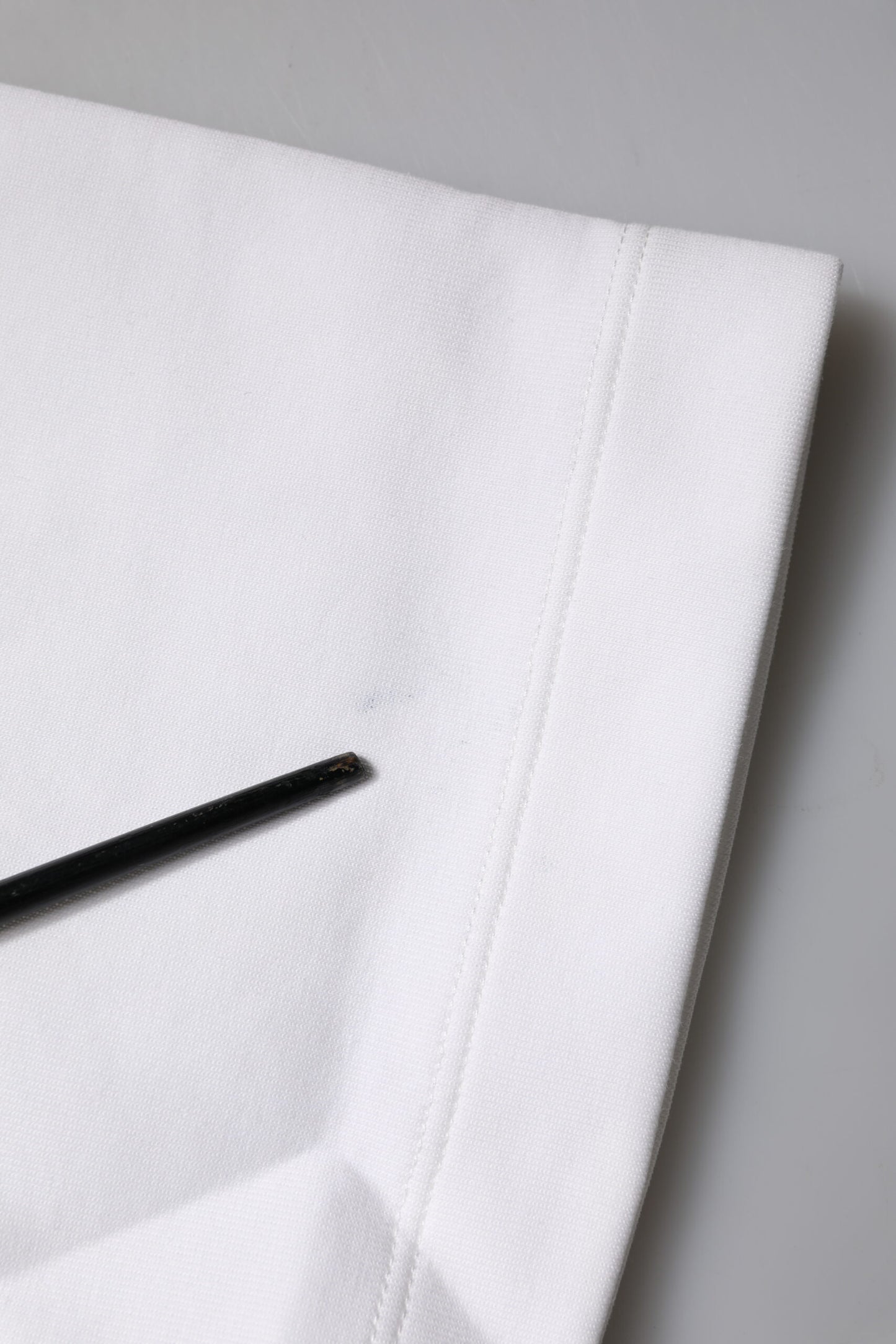 Dolce &amp; Gabbana – Blusenoberteil aus weißer Baumwollmischung mit 3/4-Ärmeln