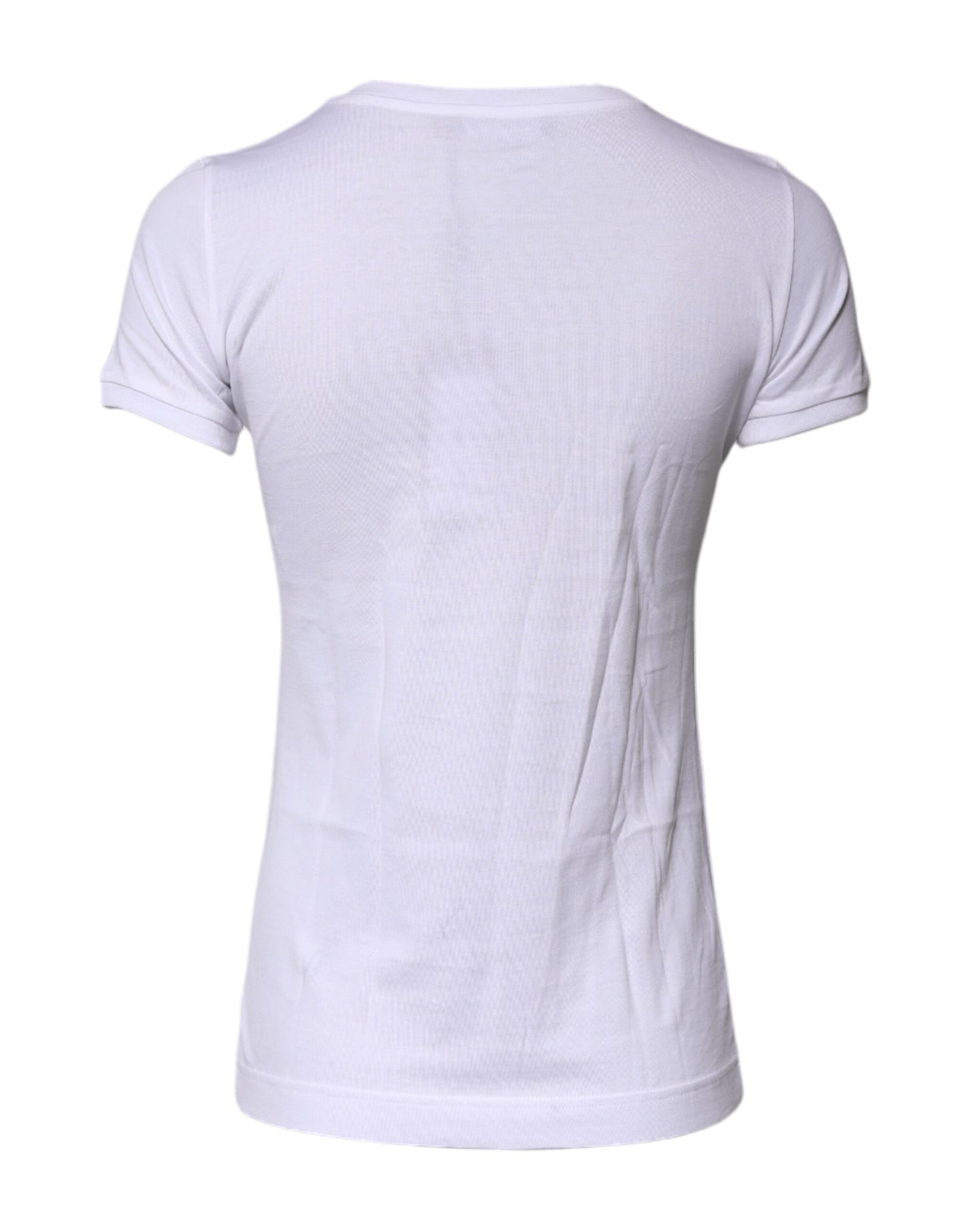 Dolce & Gabbana White #DGFAMILY Cotton Embroidery T-shirt