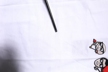 Dolce & Gabbana White #DGFAMILY Cotton Embroidery T-shirt