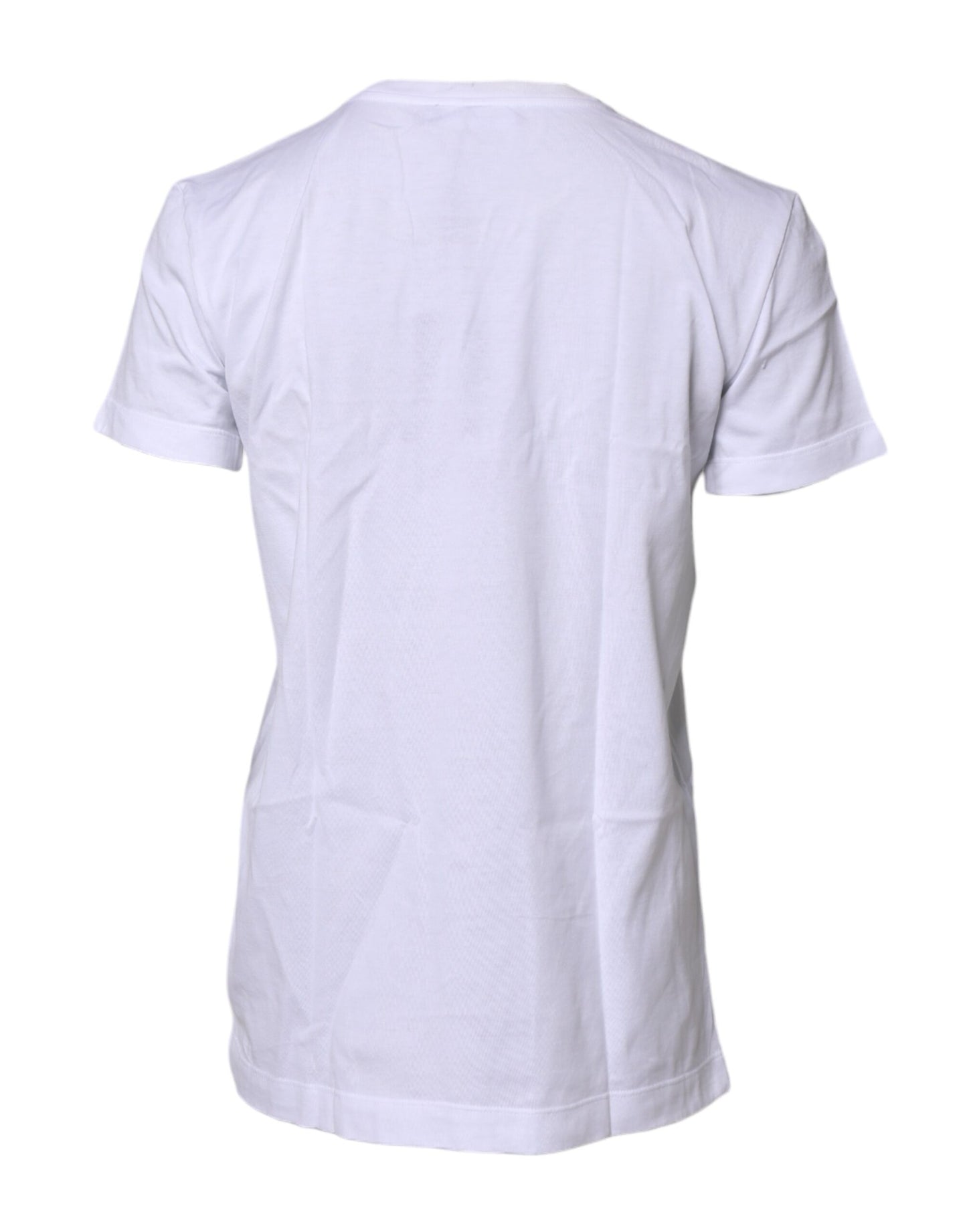 Dolce & Gabbana White Short Sleeves Round Neck Top T-shirt