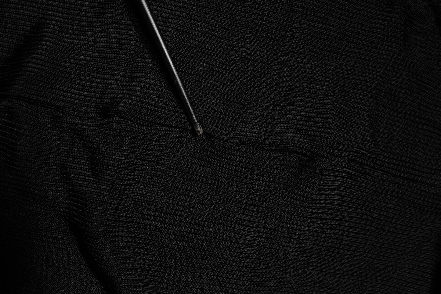 Dolce &amp; Gabbana – Schwarzes, schmales Strickoberteil mit Rollkragen und langen Ärmeln