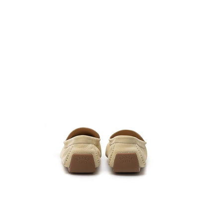 Bally Beige Leather Moccassin