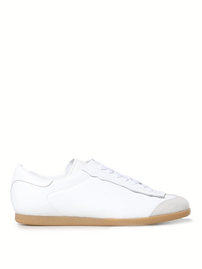 Maison Margiela Low Featherlight Sneakers aus Leder und Wildleder