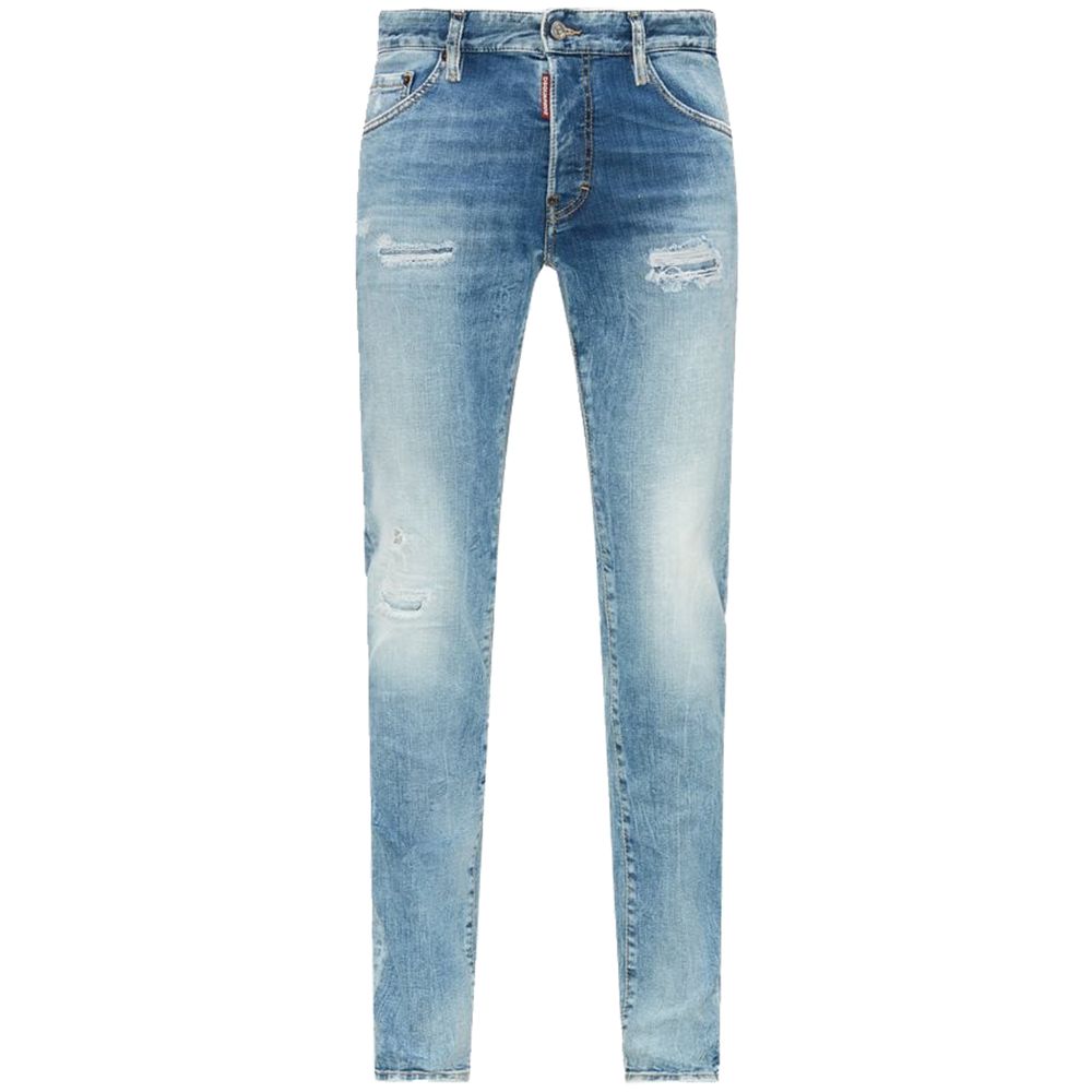 Dsquared² Herren-Jeans in Slim Fit aus blauer Baumwolle
