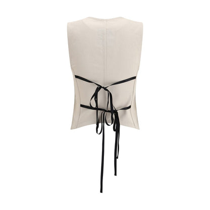 PINKO Cremefarbenes Baumwoll-Top