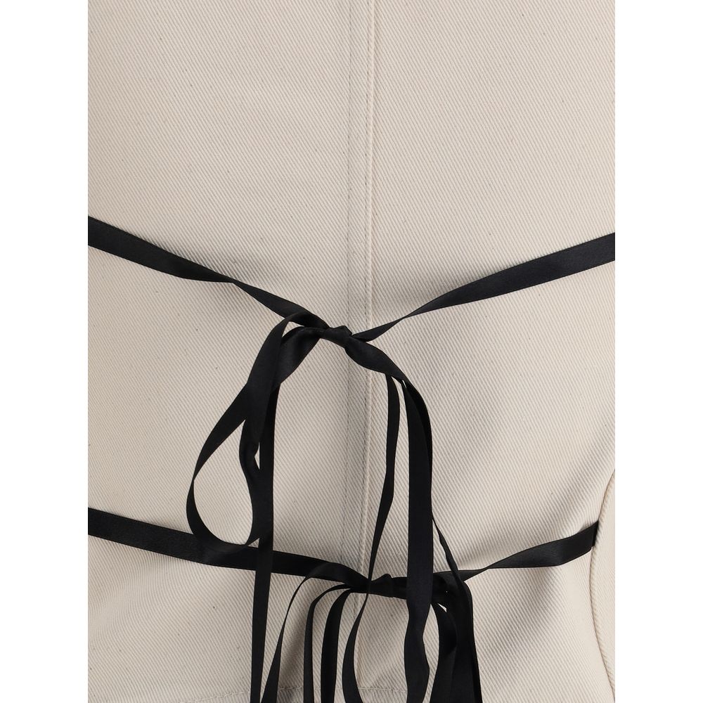 PINKO Cremefarbenes Baumwoll-Top