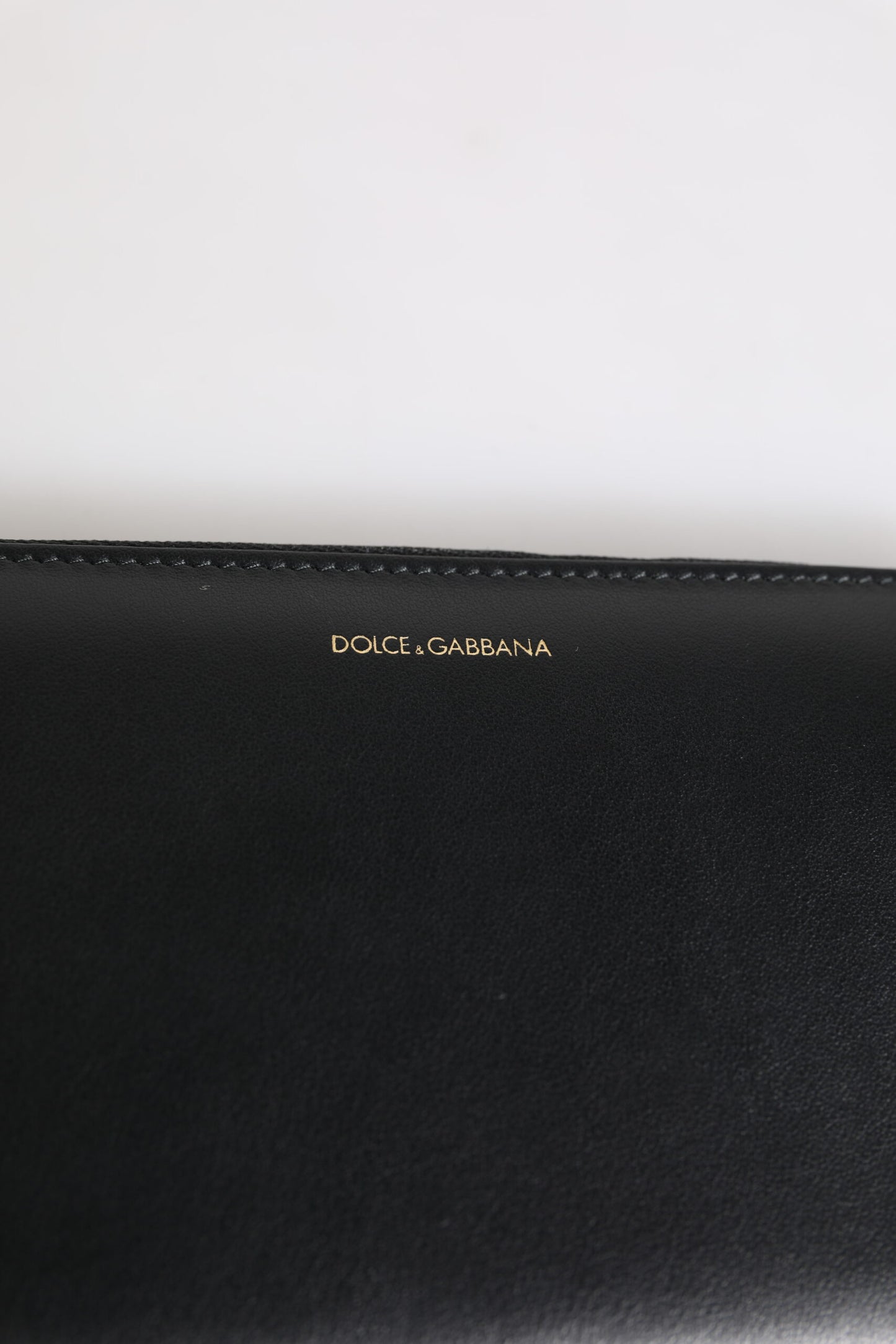 Dolce &amp; Gabbana – Kontinentale Geldbörse aus exotischem Leder mit Prägung in Schwarz und Blau