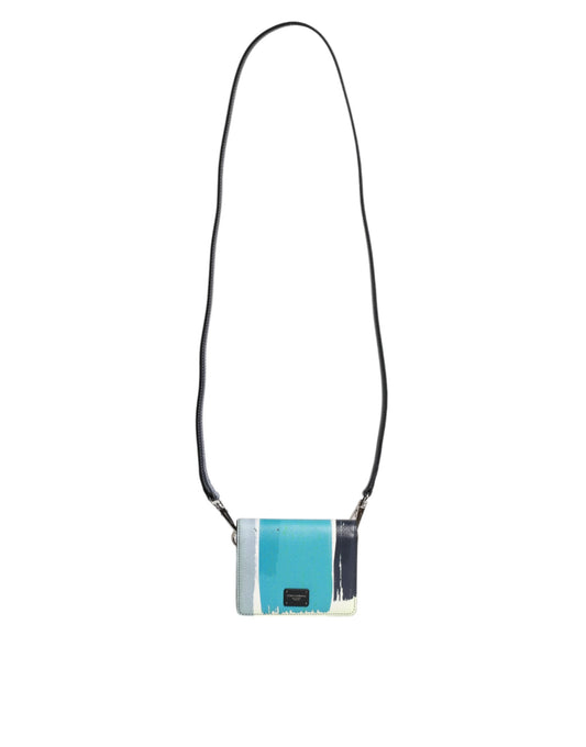 Dolce & Gabbana Multicolor Leather DG Logo Bifold Card Holder Wallet