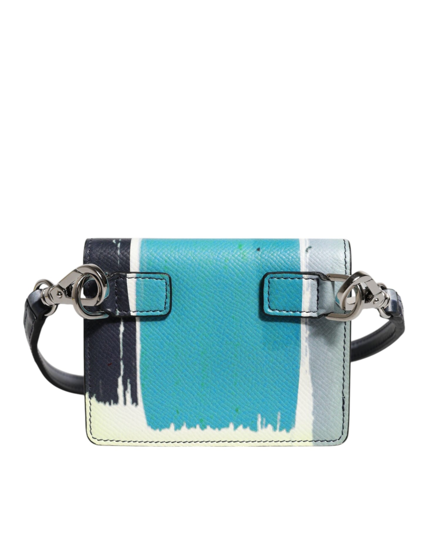 Dolce &amp; Gabbana Mehrfarbiges Kartenetui aus Leder mit DG-Logo