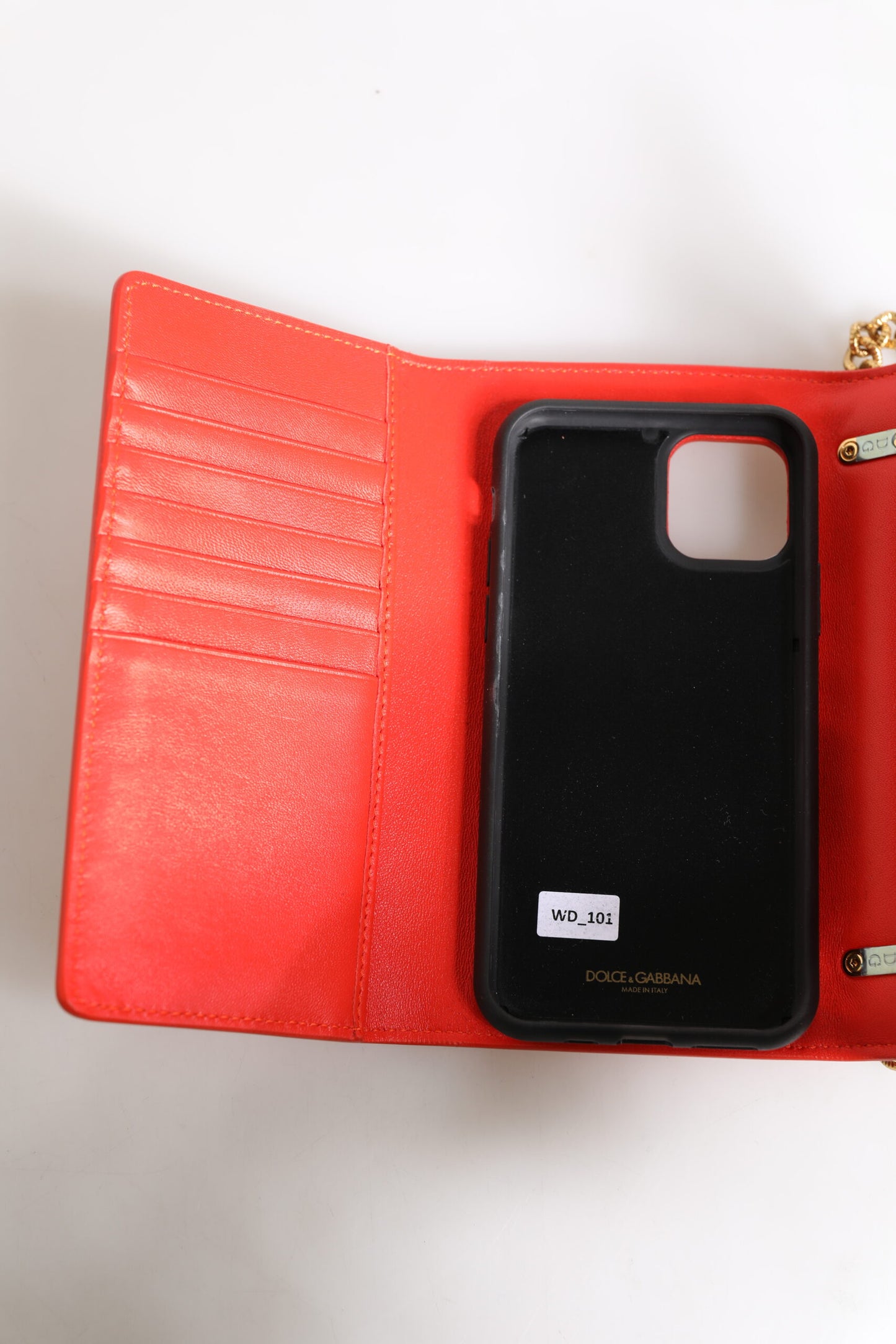 Dolce &amp; Gabbana – Devotion – Umhängetasche mit Handyhülle aus gestepptem Leder in Rot