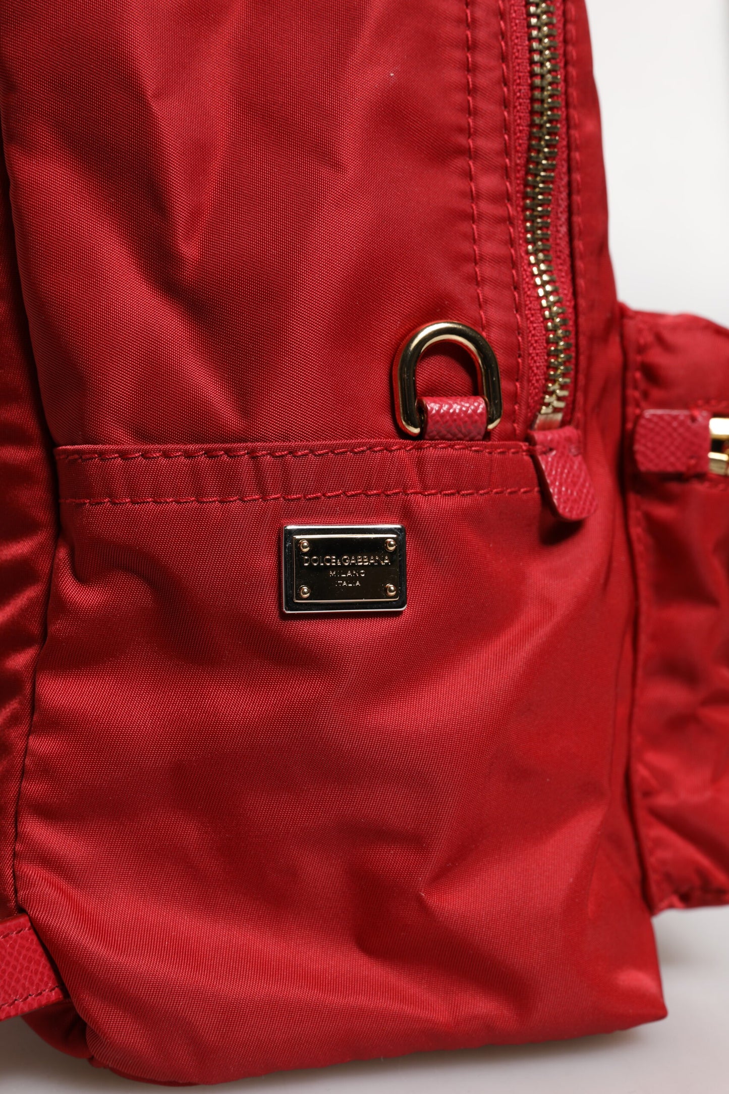Dolce &amp; Gabbana Roter #DGFAMILY VULCANO Verzierungsrucksack