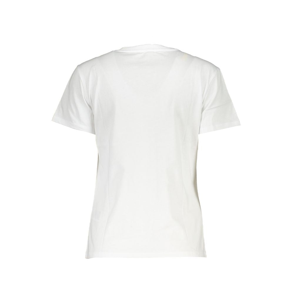 Patrizia Pepe Weißes Baumwoll-T-Shirt für Damen