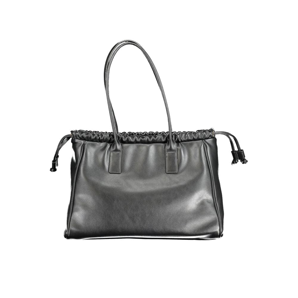 Mario Valentino Schwarze Polyethylen-Handtasche