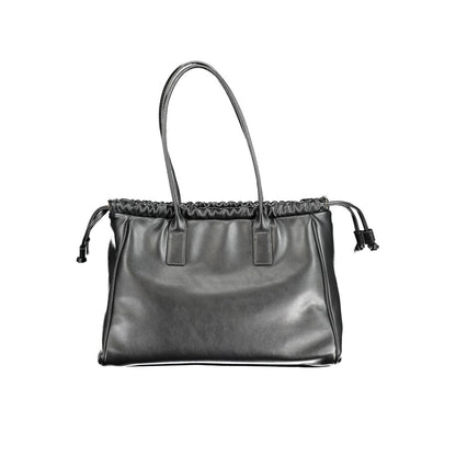 Mario Valentino Schwarze Polyethylen-Handtasche