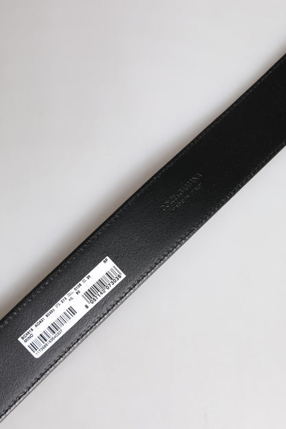 Dolce & Gabbana Brown Leather Gold Metal Buckle Classic Belt