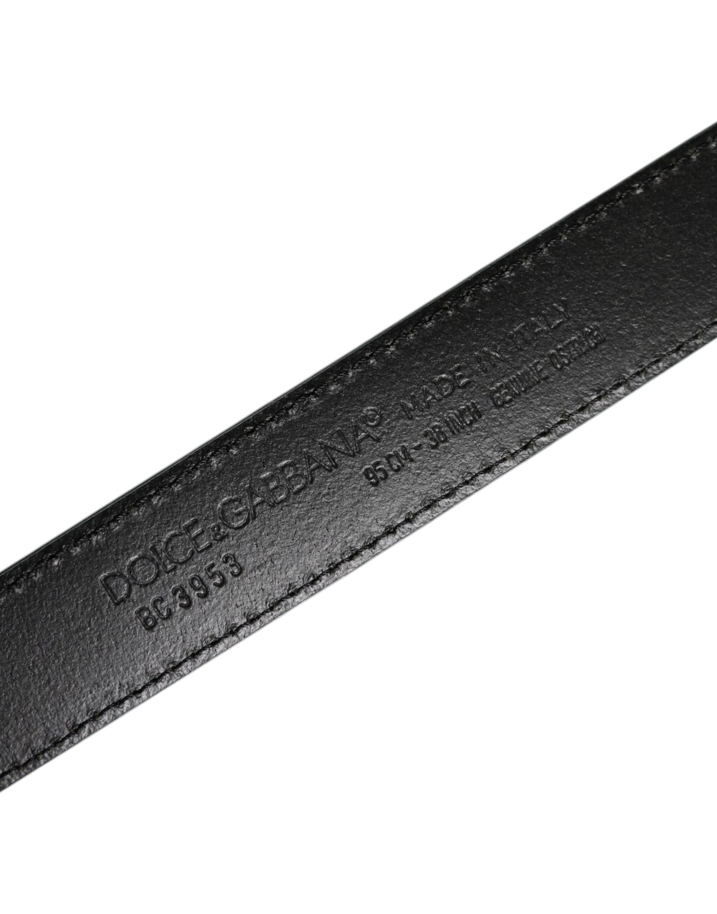 Dolce &amp; Gabbana Gürtel aus grünem Straußenleder mit silberner Metallschnalle