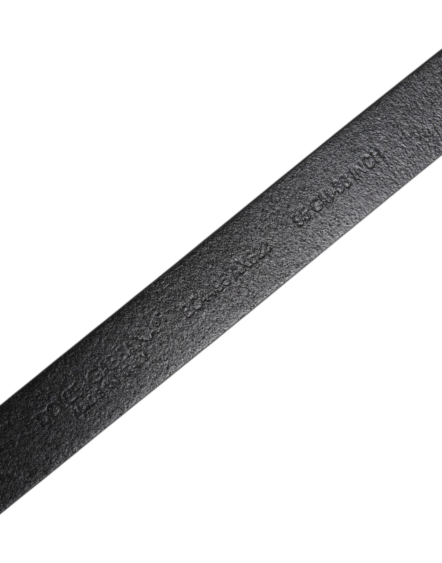 Dolce &amp; Gabbana – Gürtel aus schwarzem Kalbsleder mit goldener Metallschnalle