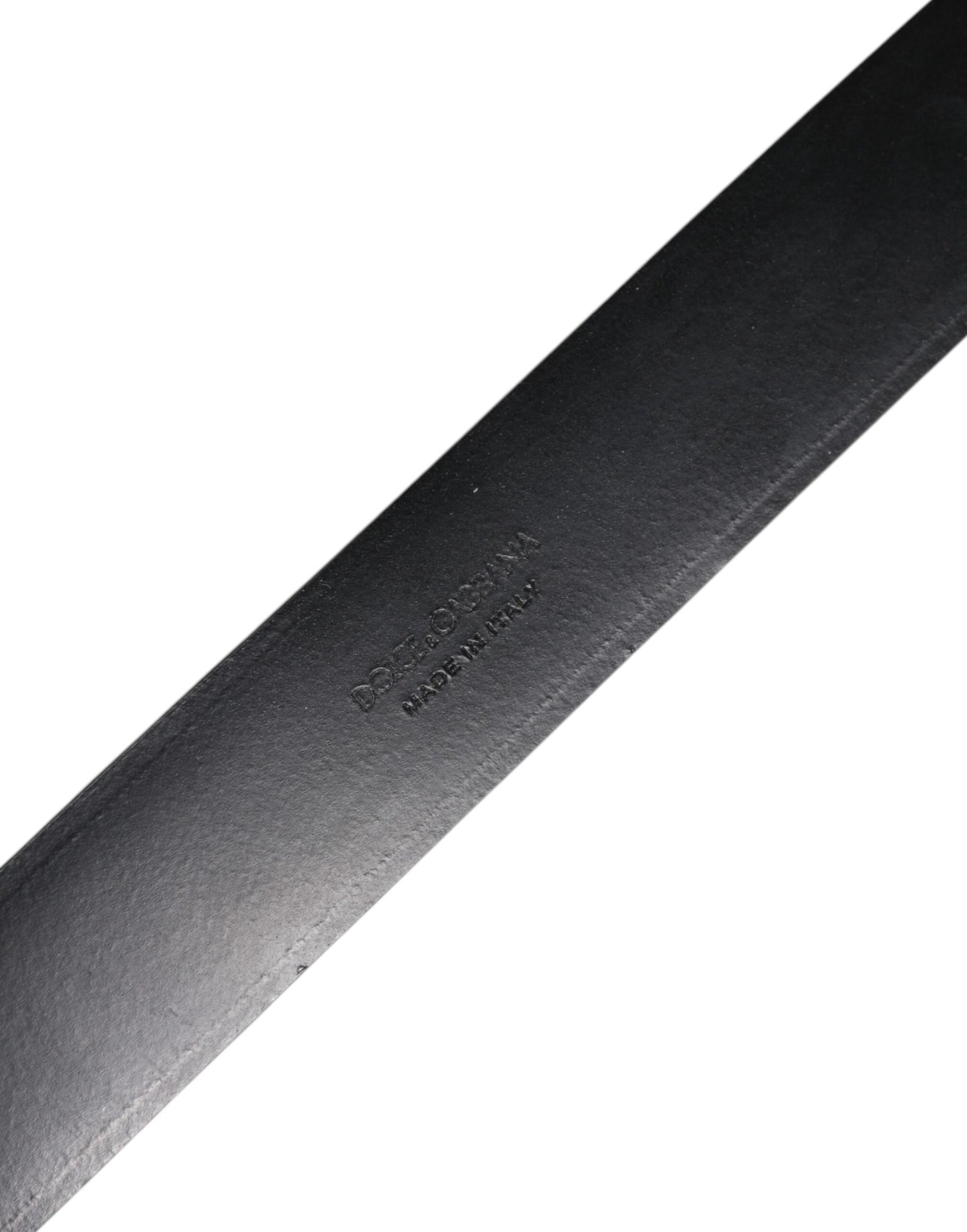 Dolce &amp; Gabbana Klassischer Gürtel aus schwarzem Leder mit Metallschnalle