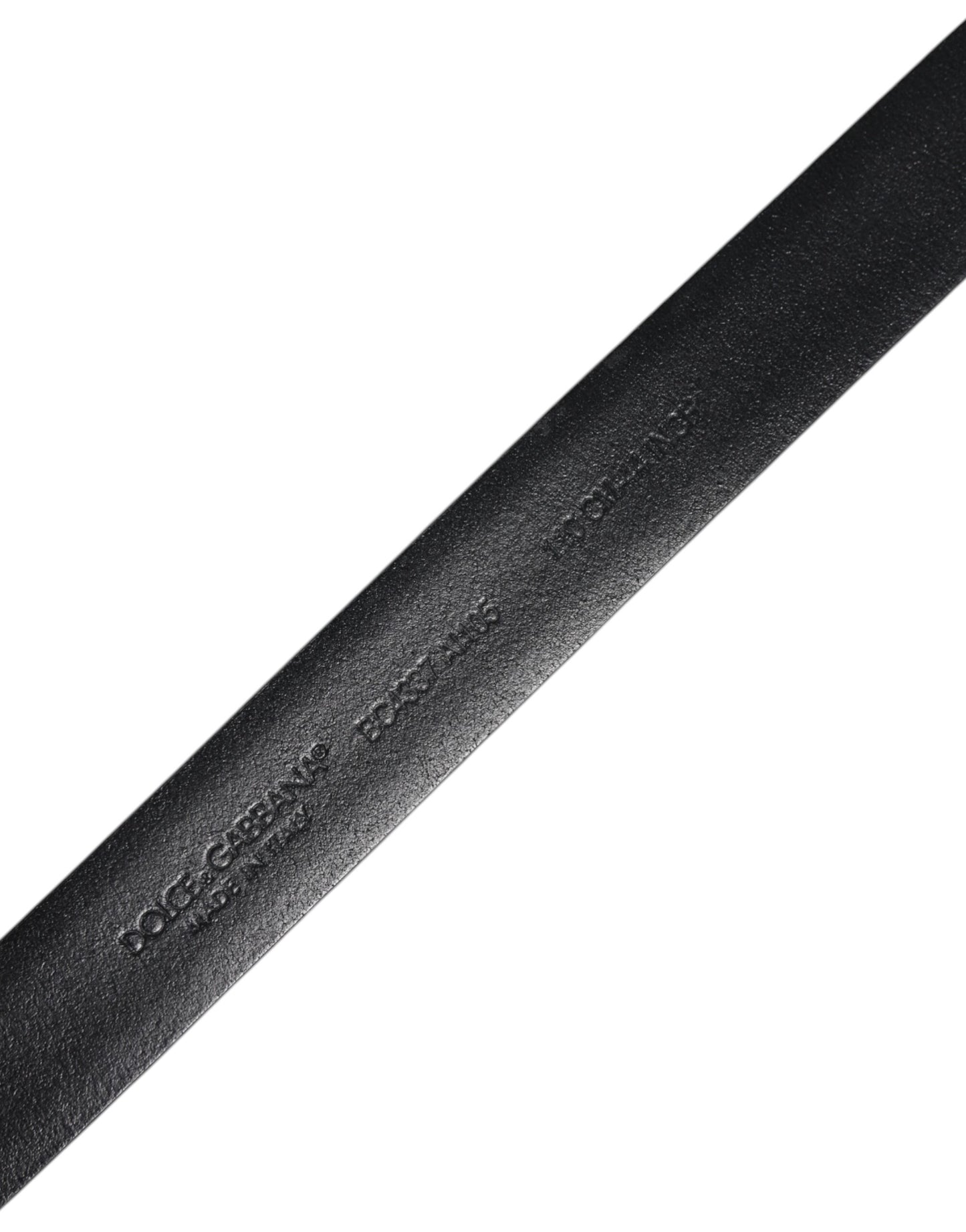 Dolce &amp; Gabbana – Schwarzer Gürtel aus massivem Leder mit klassischer Schnalle