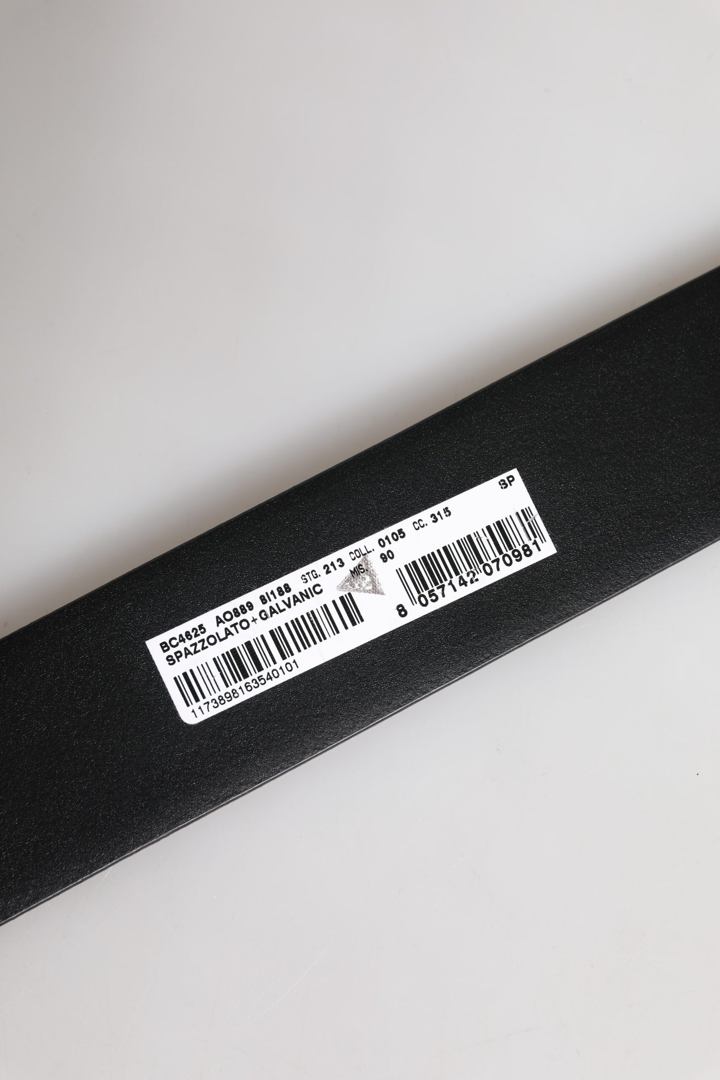 Dolce &amp; Gabbana – Schwarzer Ledergürtel mit DG-Logo-Schnalle