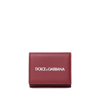 Dolce & Gabbana Red Calfskin Wallet