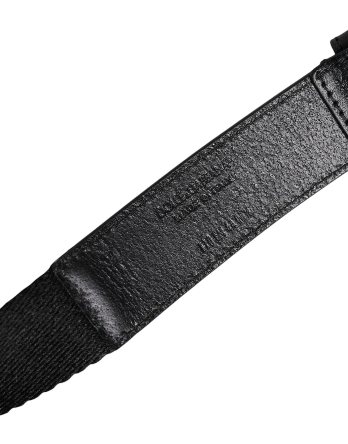 Dolce &amp; Gabbana Gürtel mit Metall-Logo-Schnalle in Schwarz und Weiß