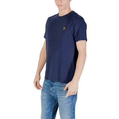 Lyle &amp; Scott – Blaues Baumwoll-T-Shirt