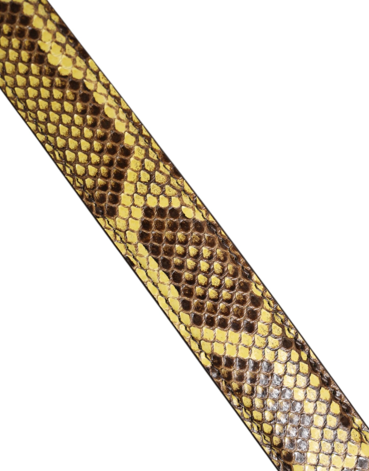 Dolce &amp; Gabbana – Schultergurt für eine Tasche aus exotischem Leder in Gelb