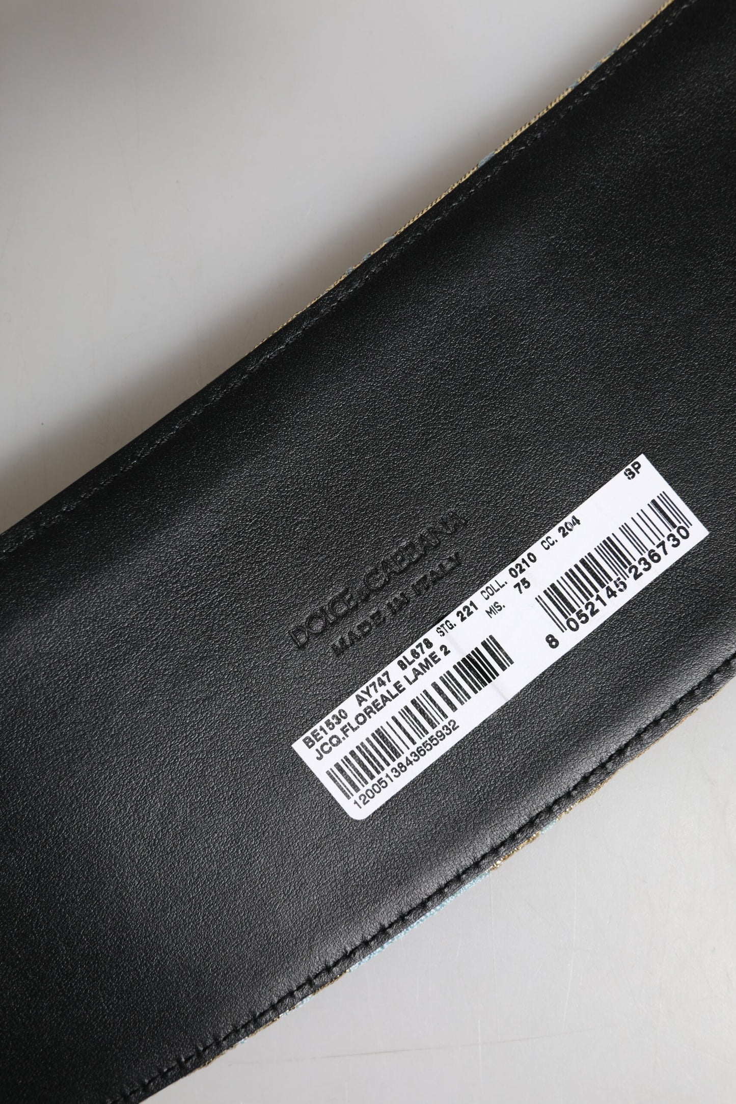 Dolce &amp; Gabbana – Breiter Taillengürtel aus mehrfarbigem Jacquard mit Blumenmuster