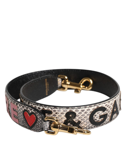Dolce &amp; Gabbana Mehrfarbiger Schultergurt für die DG AMORE-Patch-Tasche