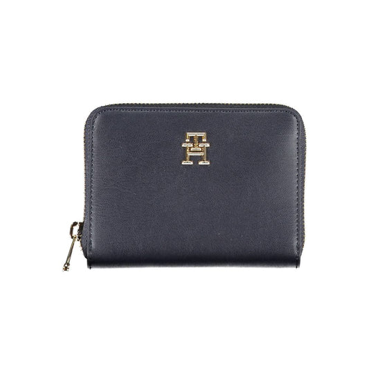 Tommy Hilfiger – Blaue Polyethylen-Geldbörse für Damen