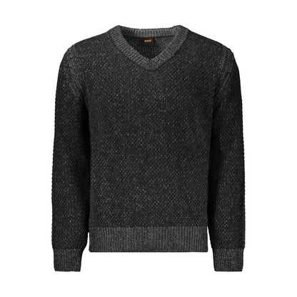 Hugo Boss Schwarzer Wollpullover für Herren