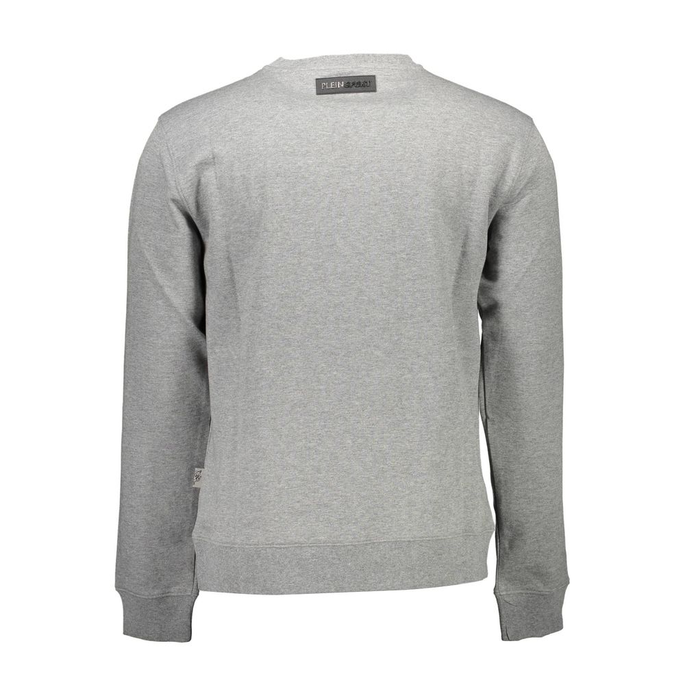 Plein Sport Grauer Baumwollpullover für Herren