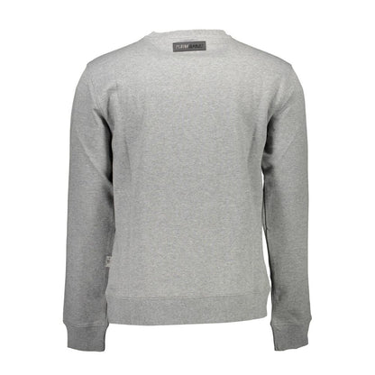 Plein Sport Grauer Baumwollpullover für Herren