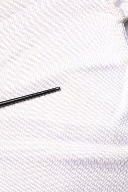 Jil Sander Weißer Pullover aus Viskose mit Rundhalsausschnitt und langen Ärmeln