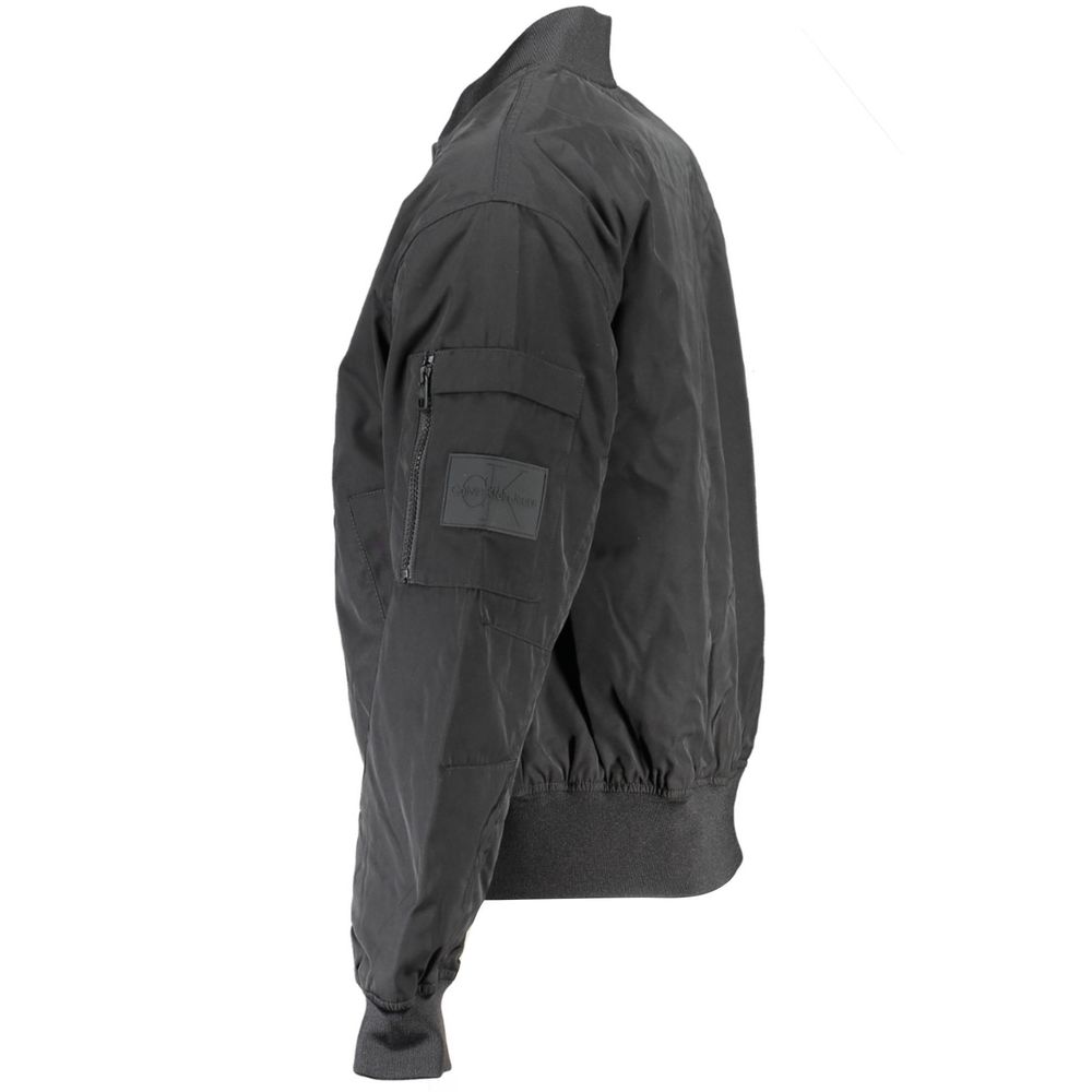 Calvin Klein Schwarze Polyester Herrenjacke