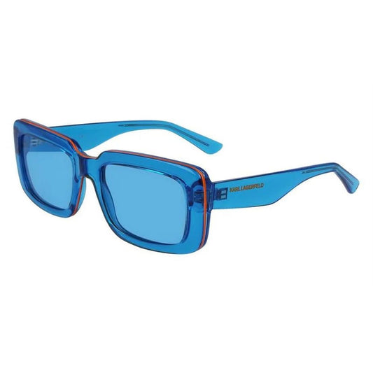 Karl Lagerfeld – Blaue Sonnenbrille mit Spritzguss