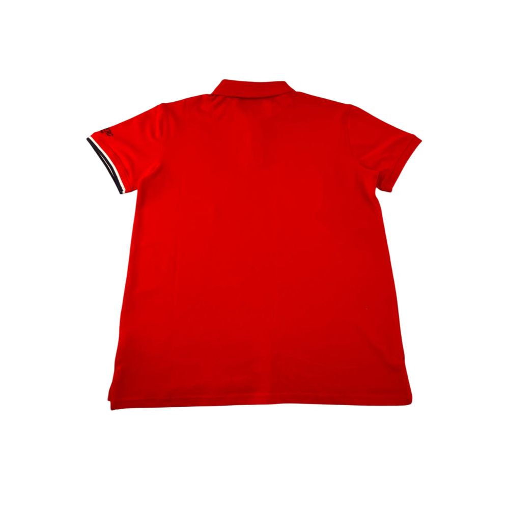 Iceberg Rotes Herren-Poloshirt aus Baumwolle