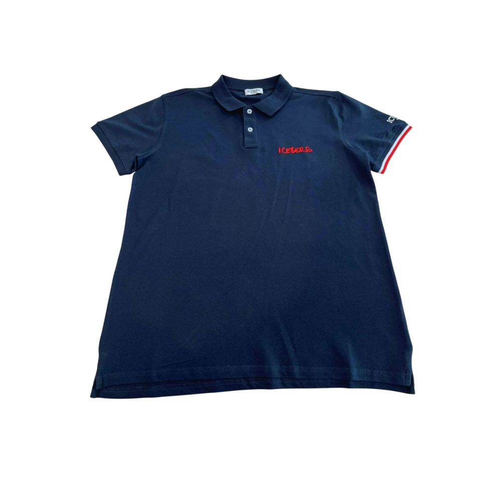 Iceberg Herren-Poloshirt aus Baumwolle in Blau