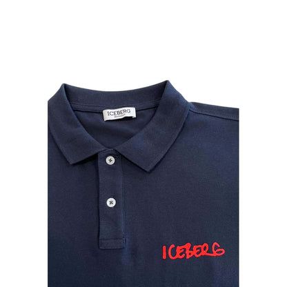 Iceberg Herren-Poloshirt aus Baumwolle in Blau