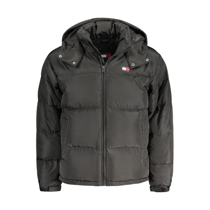 Tommy Hilfiger – Schwarze Herrenjacke aus recyceltem Polyester