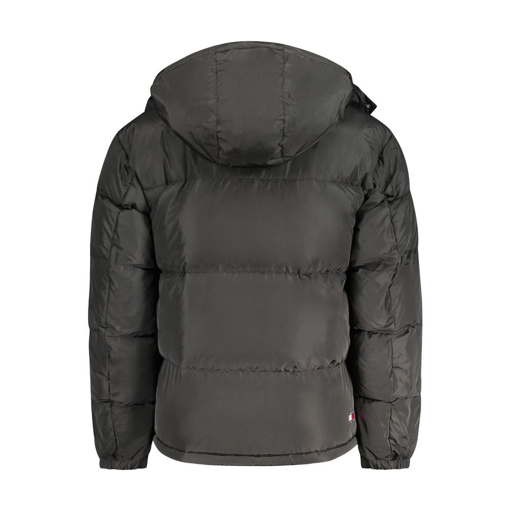 Tommy Hilfiger – Schwarze Herrenjacke aus recyceltem Polyester