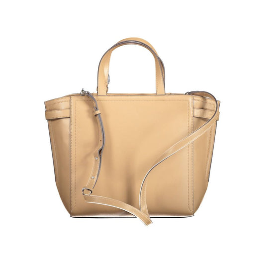 Calvin Klein Braune Polyester-Damenhandtasche