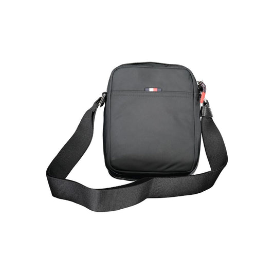 Tommy Hilfiger – Schwarze Polyester-Umhängetasche