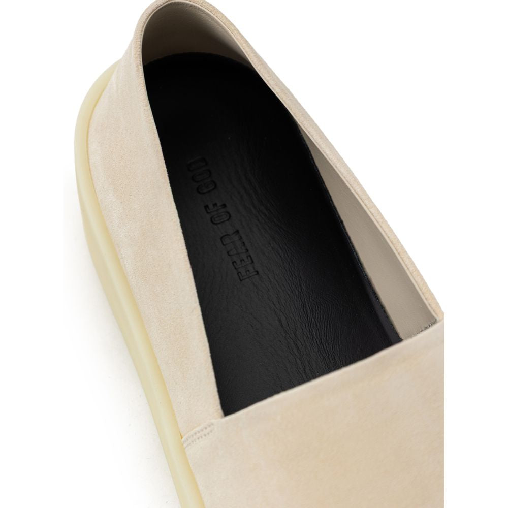 Fear Of God – Slipper aus beigefarbenem Leder