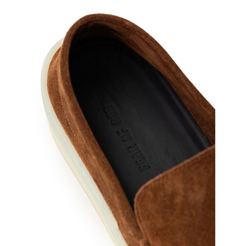 Fear Of God – Slipper aus braunem Leder
