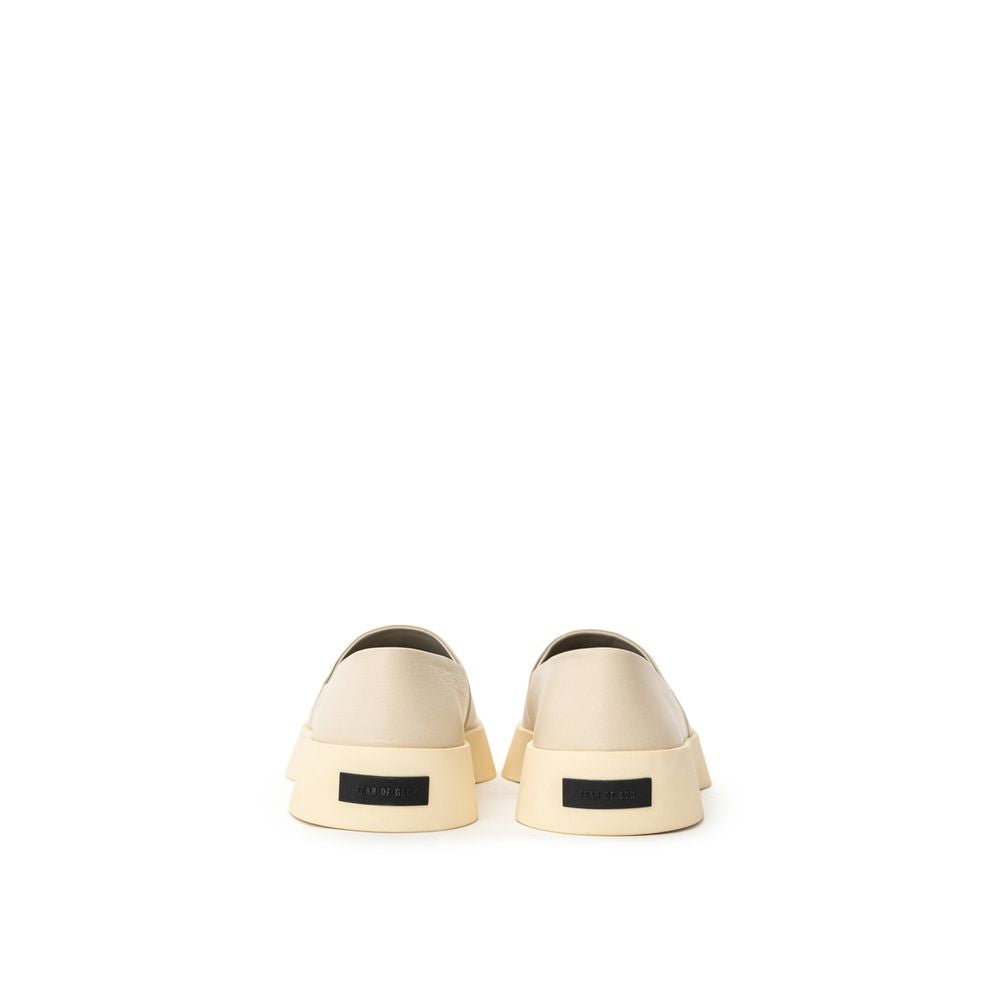 Fear Of God – Slipper aus beigefarbenem Leder