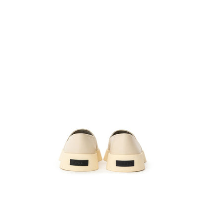 Fear Of God – Slipper aus beigefarbenem Leder