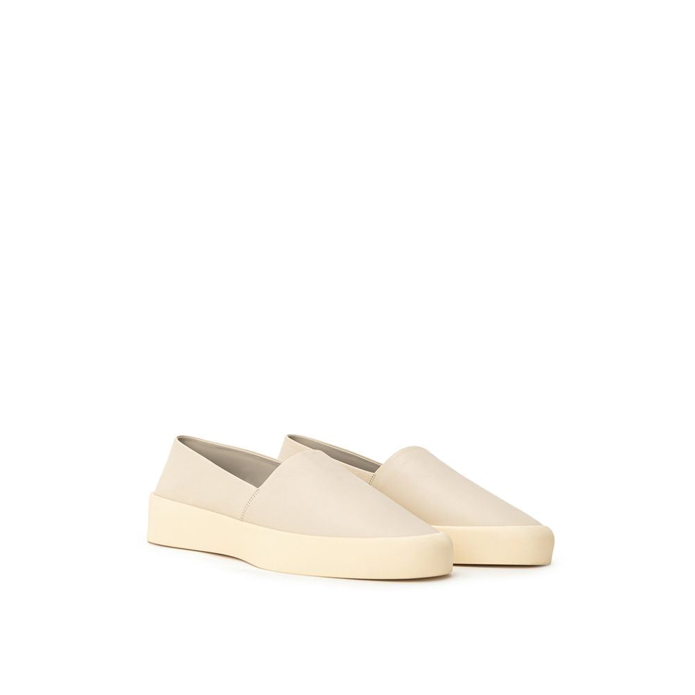 Fear Of God – Slipper aus beigefarbenem Leder