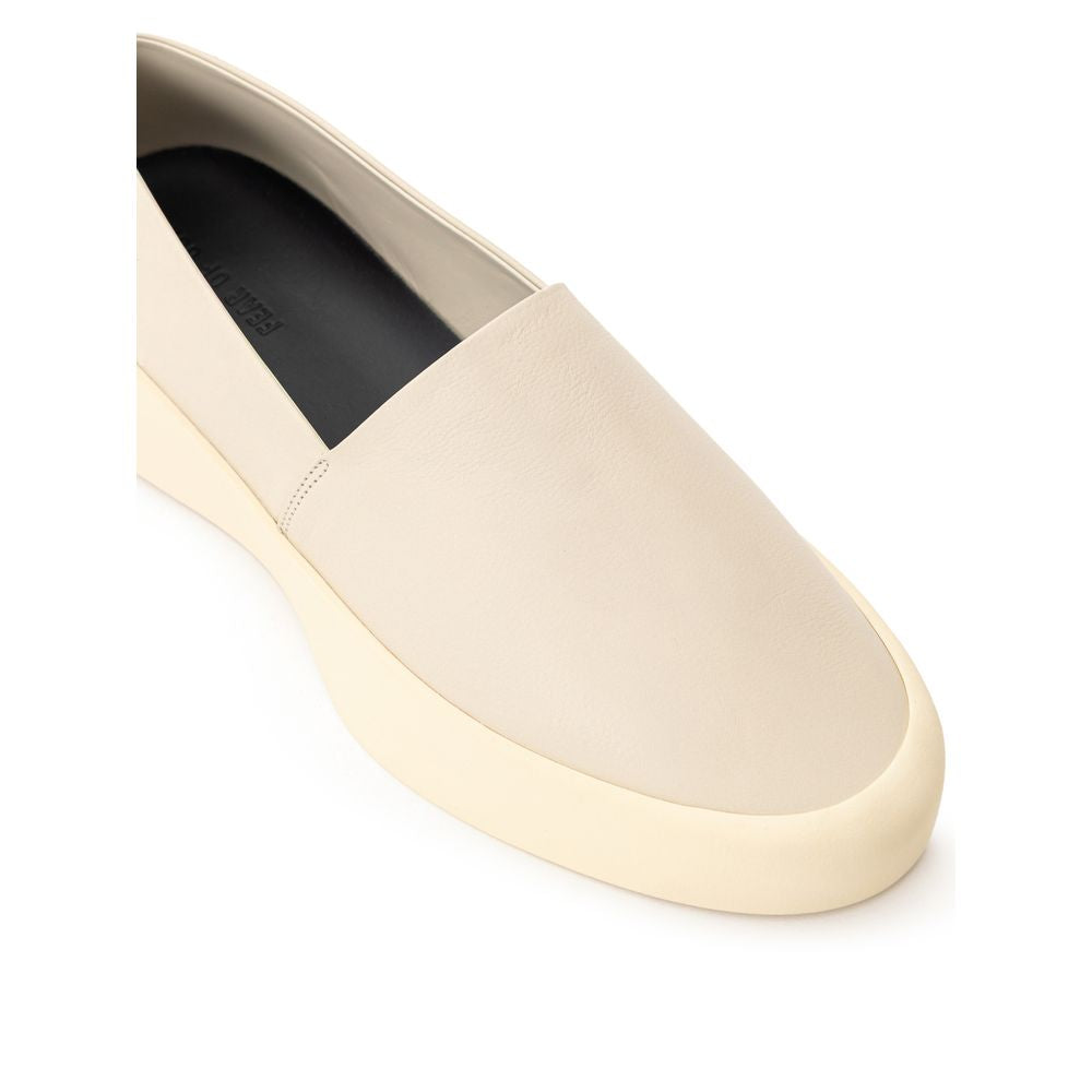 Fear Of God – Slipper aus beigefarbenem Leder